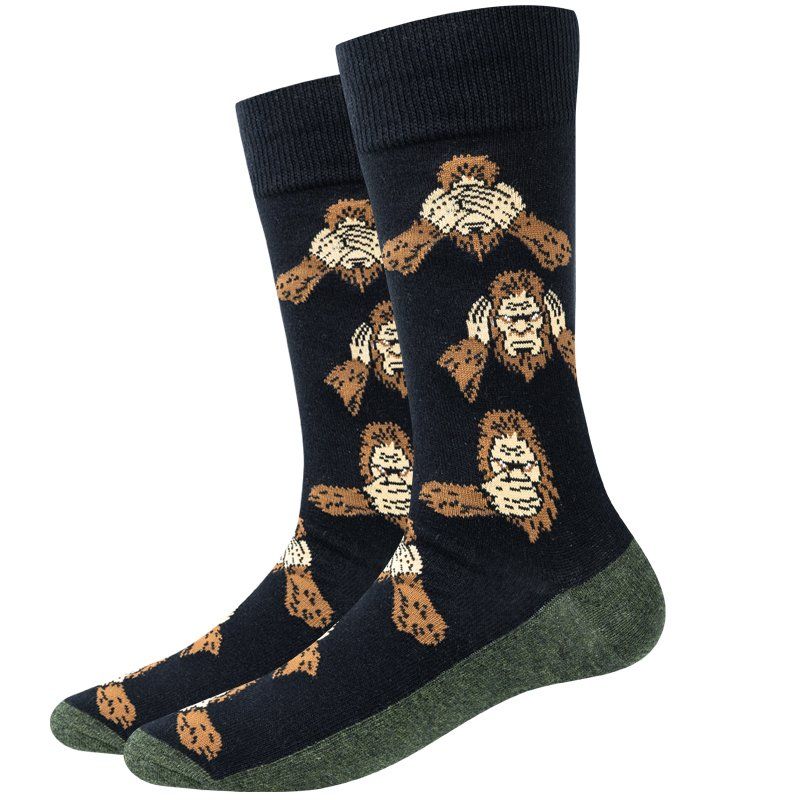 See No Evil Bigfoot Socks
