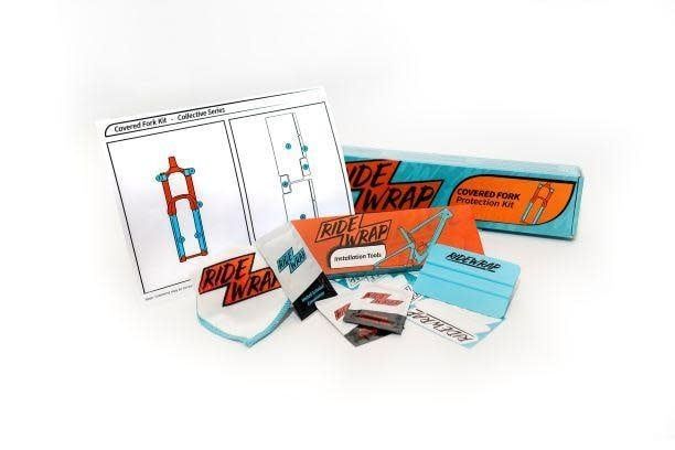 RideWrap Covered Suspension Fork Protection Kit, Collective Series, Clear Gloss Finish