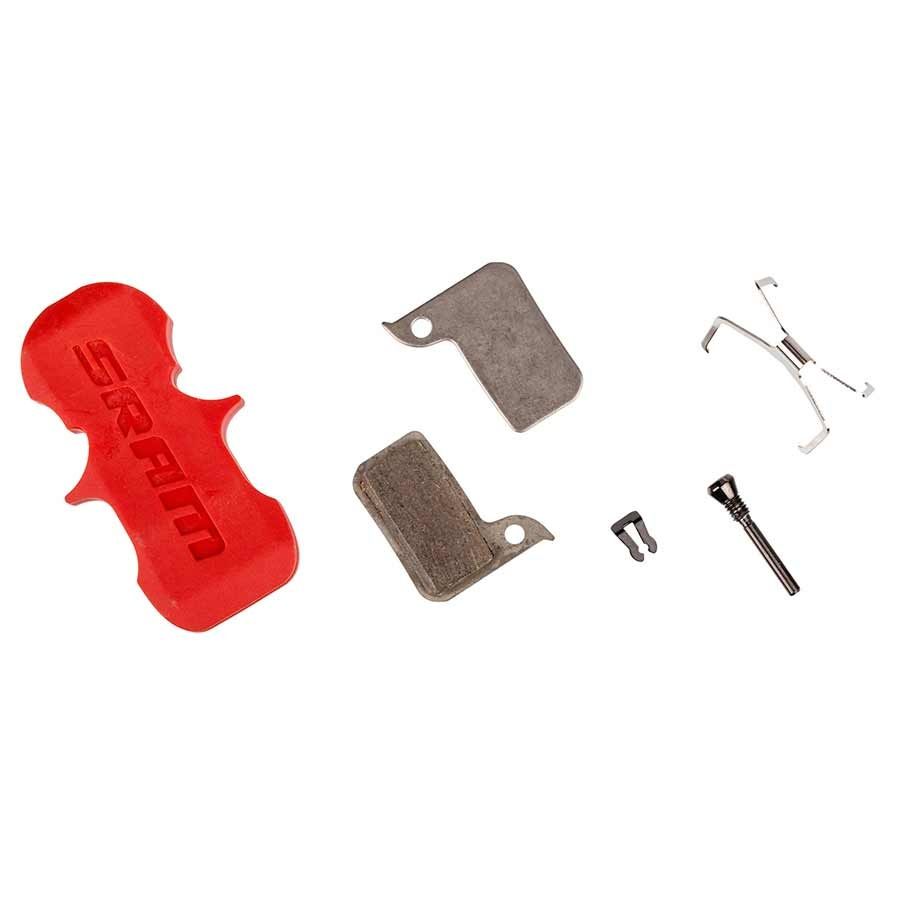 SRAM, Level TLM, Level Ultimate, HRD, Disc Brake Pads, Shape: SRAM Monoblock, Organic - Quiet/Light, Pair