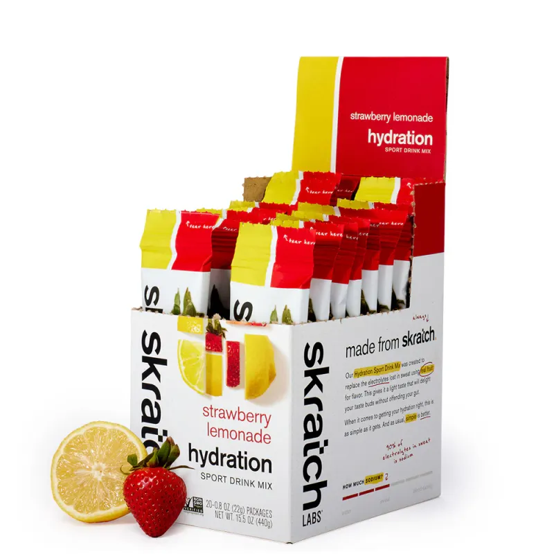 Skratch Labs Hydration Sport Drink Mix - Strawberry Lemonade, 20 -Serving Resealable Pouch