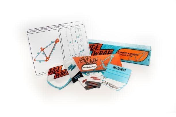 RideWrap Covered Frame Protection Kit, Collective Series, Hardtail MTB, Clear Gloss Finish