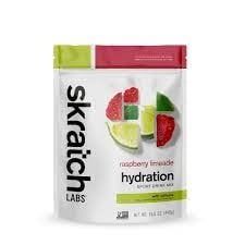 Skratch Labs Hydration Sport Drink Mix - Raspberry Limeade, With Caffiene, 20-Serving Resealable Pouch