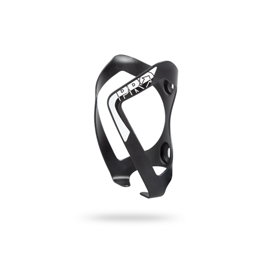 ALLOY BOTTLE CAGE, BLACK W/WHITE