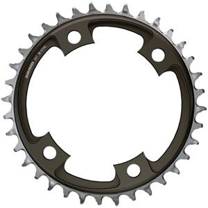 SRAM, X-SYNC 2 107mm, Chainring, Teeth: 44, Speed: 12, BCD: 107, Bolts: 4, Single, Aluminum, Grey