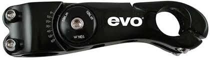 (Discontinued) EVO, Ahead adjustable stem, 28.6mm, For 25.4mm handlebars, Black, 105mm