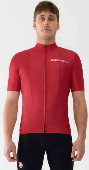 Castelli Strada SS Men&#39;s, Color: RED, Size: S
