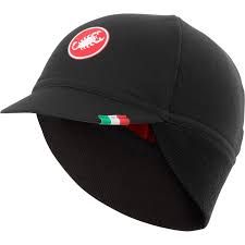 Castelli Difesa Thermal Cap -black red -OSFA