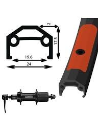 Rear Wheel DAMCO 700&quot; Black CASSETTE 8VIT Q/R