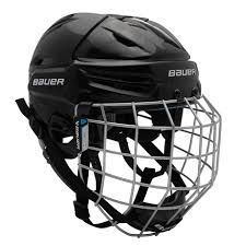 Bauer REAKT55 Combo Helmet &amp; Mask , Color: Black, Size: S