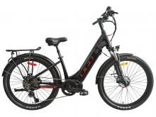 E-CITY 2.0 27.5, 500W (E-BIKE) (15&#39;&#39; / 38cm, Black/Red Glossy)