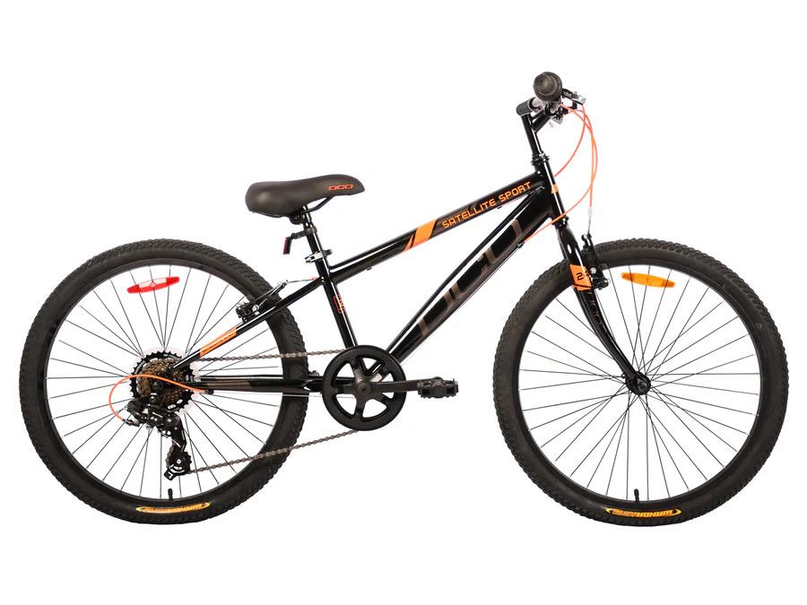DCO Satellite Sport 24" Kids Bike (2026), Attribute 1: Boys, Attribute 2: Black/Orange, Attribute 3: 24"