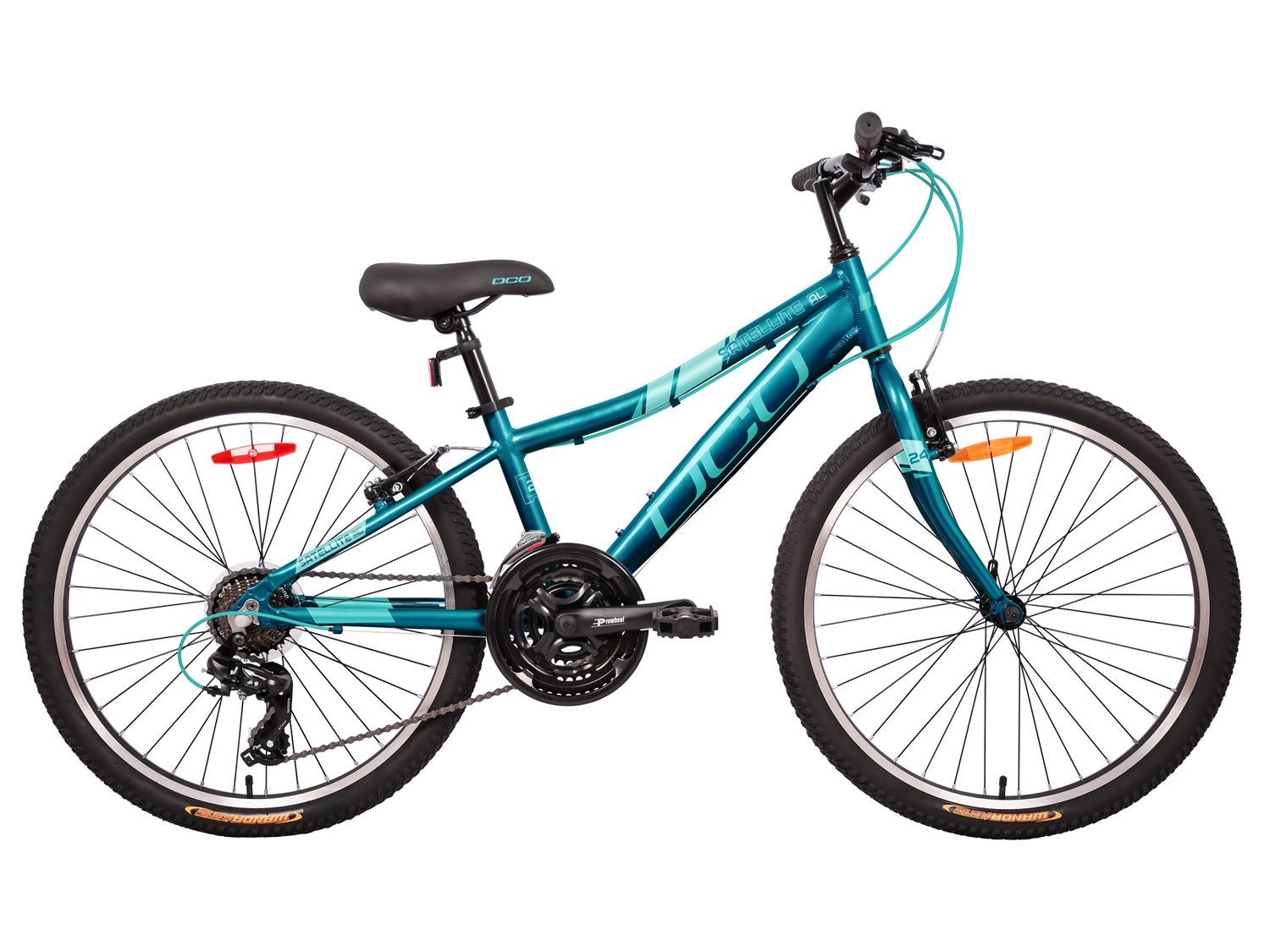DCO Satellite AL 24" Girl's 21-Speed Alum 2026 Mountain Bike, Color: Turquoise, Size: 24"