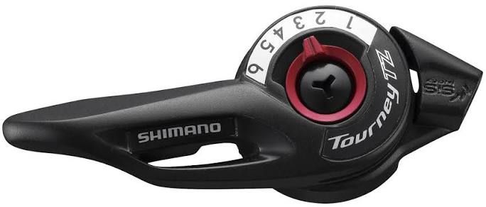 Shimano, SL-TZ500, Thumb Shifter, Speed: 6, Black
