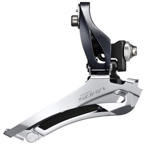 Shimano, Sora FD-R3000, Front derailleur, 2x9 sp., Down Swing, Down Pull, Braze-on
