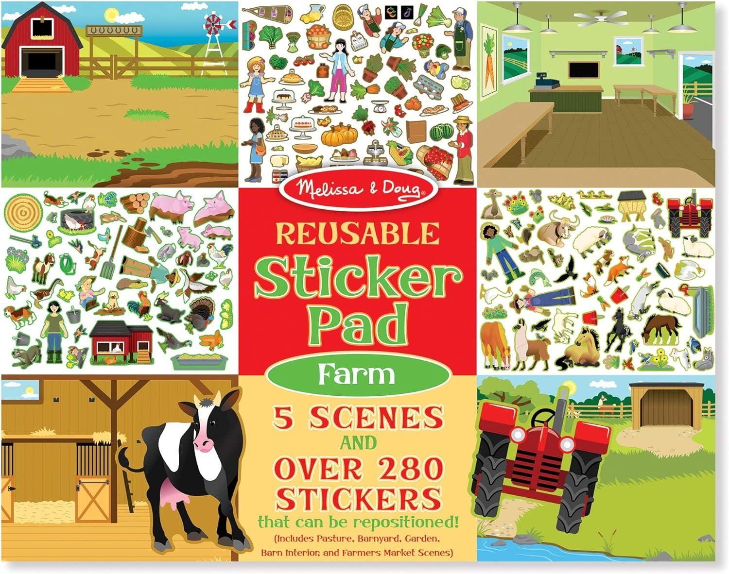 Reusable Sticker Pad Farm