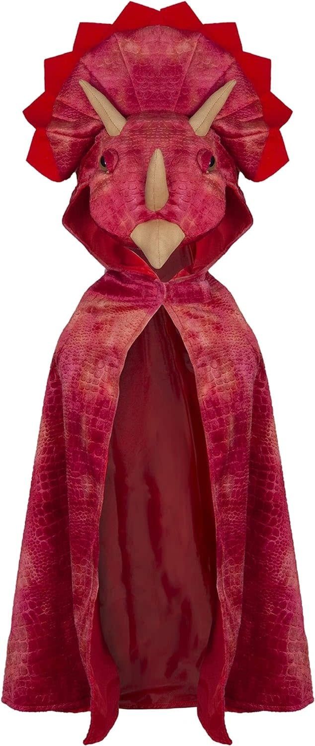 Triceratops Hooded Cape Size 4-5