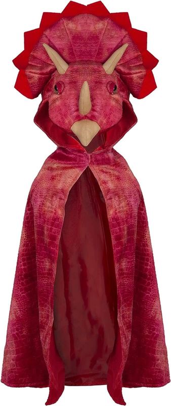 Triceratops Hooded Cape Size 4-5