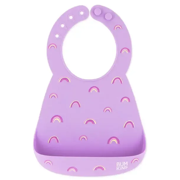 Bumkins Silicone Bib Rainbows