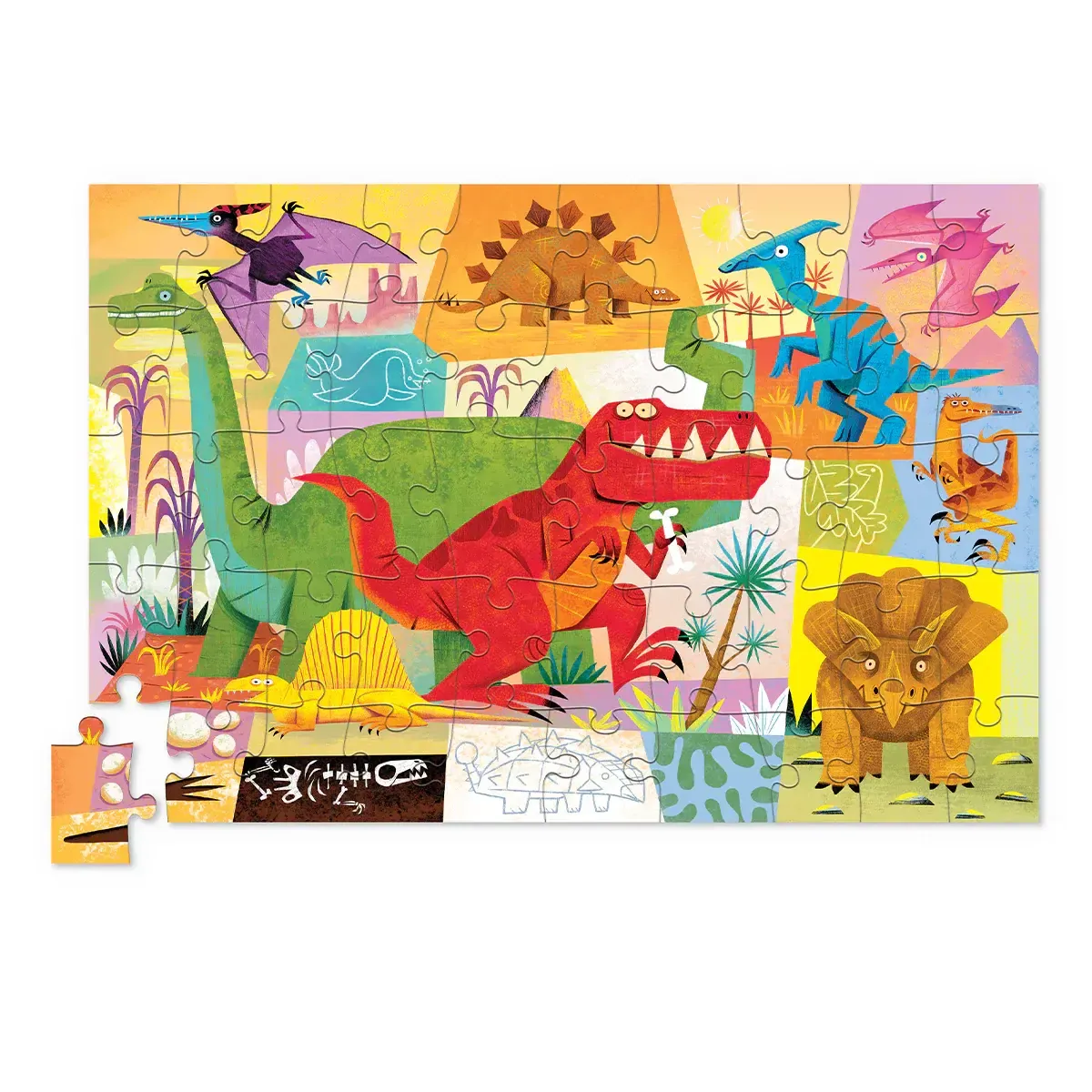 Dino World 50 pc Puzzle in Tin
