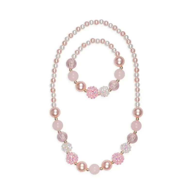 Great Pretenders Pinky Pearl Necklace &amp; Bracelet Set