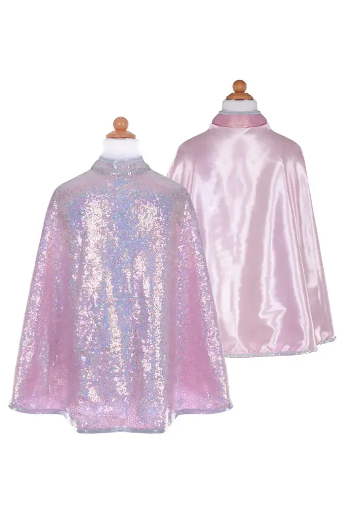 Reversible Silver Sequin Cape