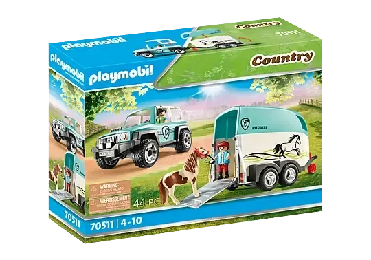 Car with Pony Trailer