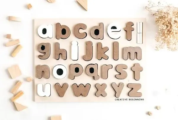 Lowercase Alphabet Puzzle Tracer
