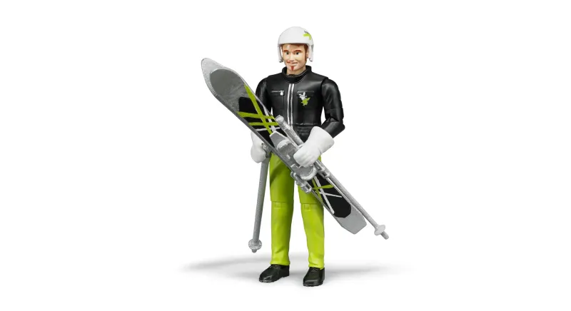 Bruder Skier with Accessories