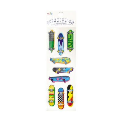 Ooly Stickiville Vinyl Skateboard Skinny Stickers