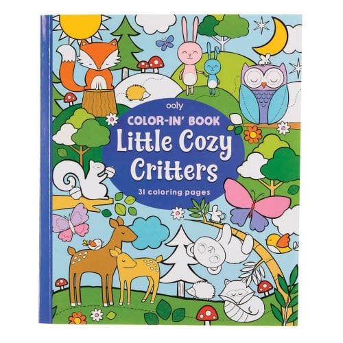 Ooly Colour-In Book Little Cozy Critters