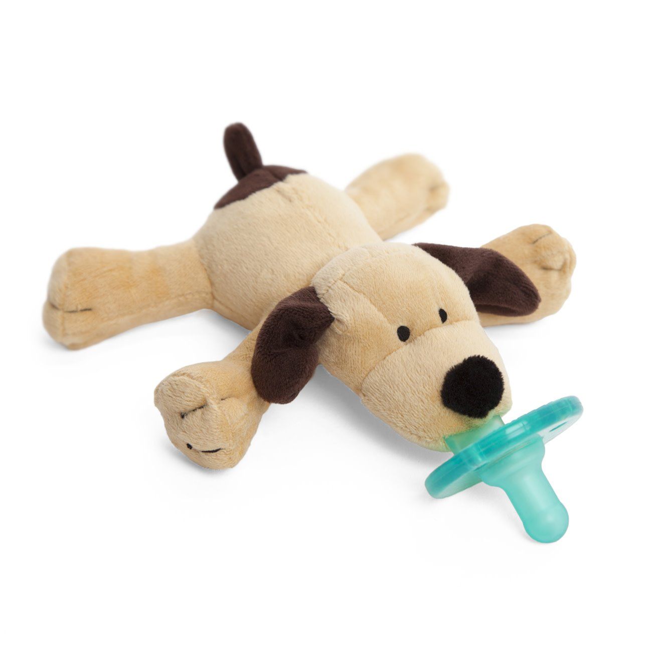 WubbaNub Baby Pacifier Brown Puppy