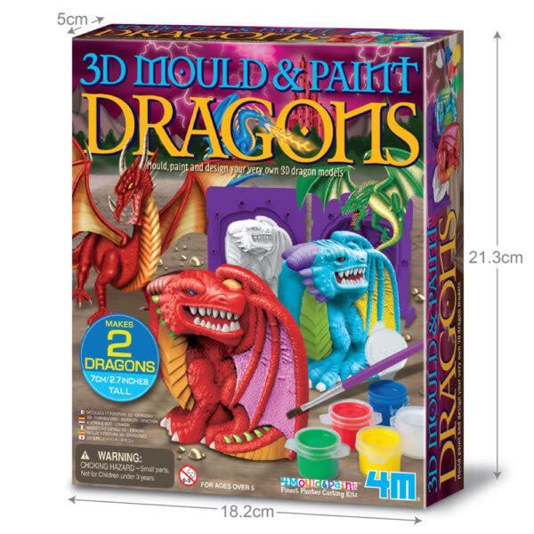 4M  3D Mould &amp; Paint Dragons
