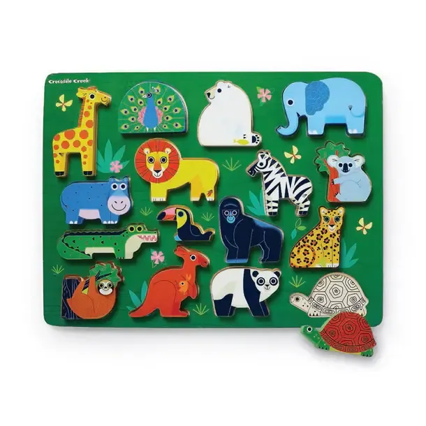The Zoo 16 pc Wood Puzzle