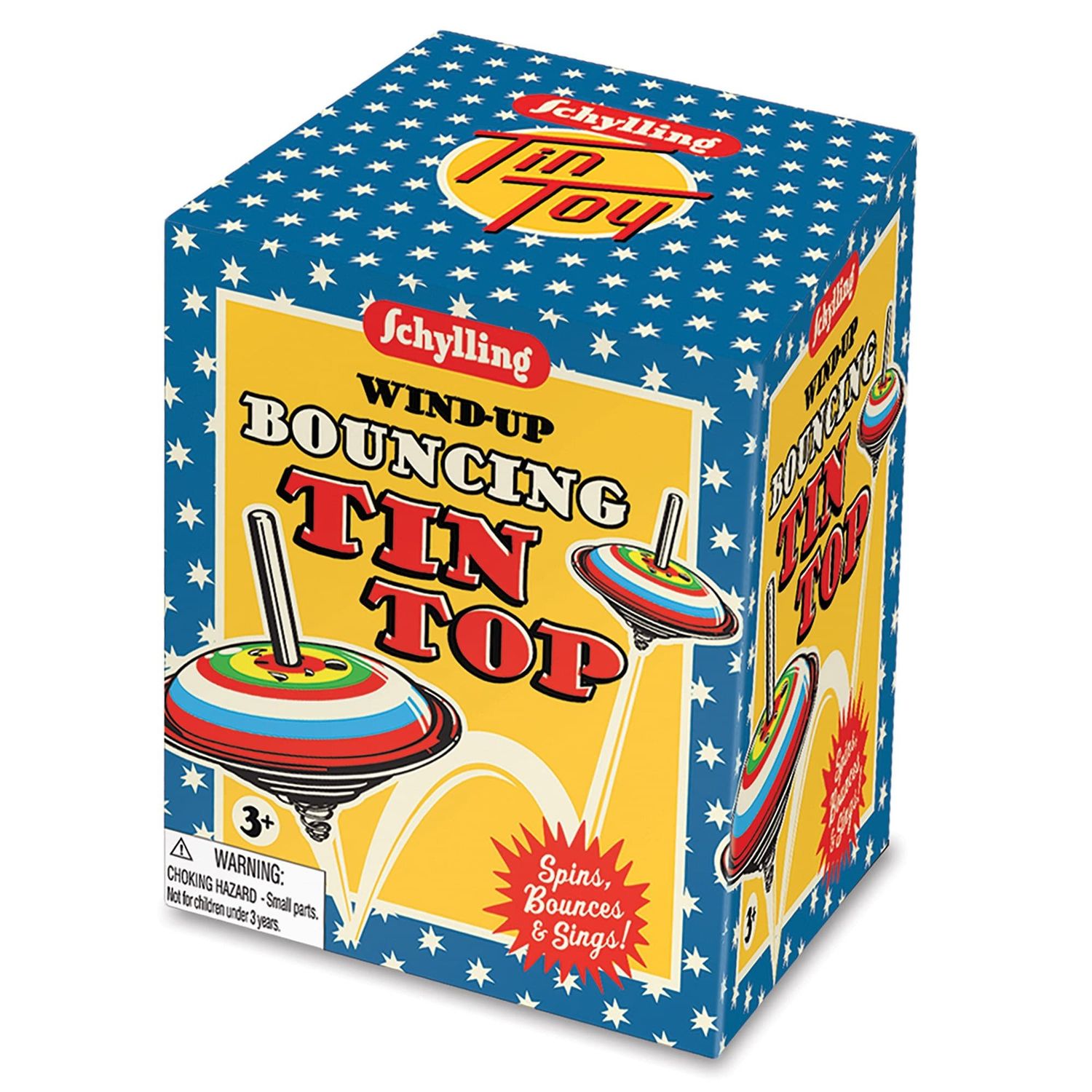 Schylling Wind-up Bouncing Tin Top