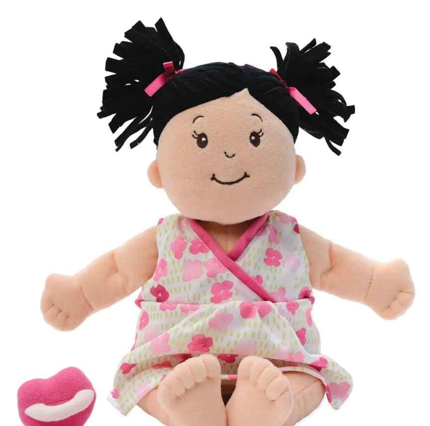 Baby Stella  Peach Doll with Black Hair
