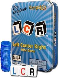 LCR Left Right Centre Tin