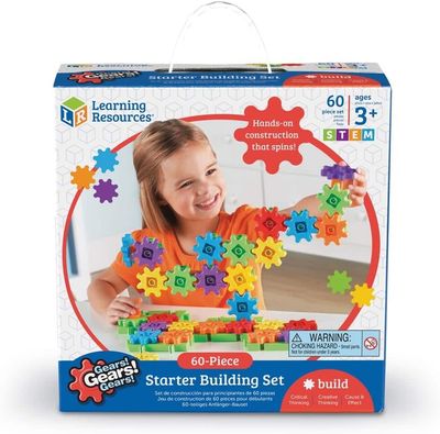 Learning Resources Gears! Gears! Gears! 60-Piece Starter Building Set
