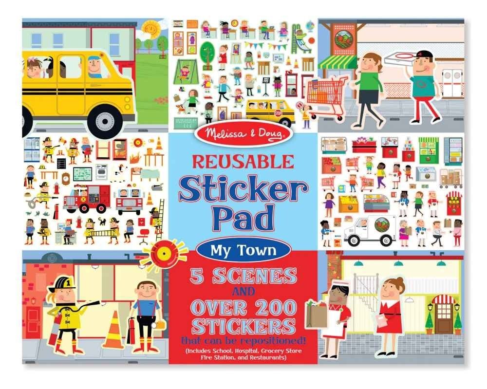 Reusable Sticker Pad My Town