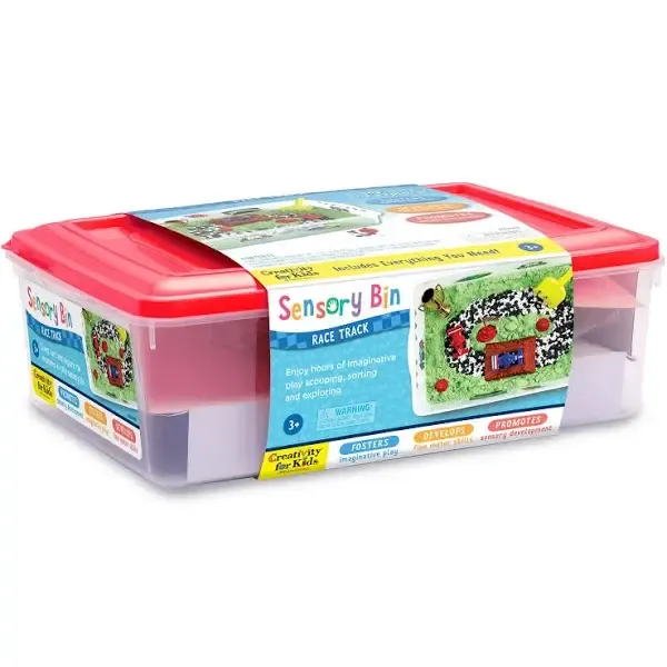 Sensory Bin  Race Track