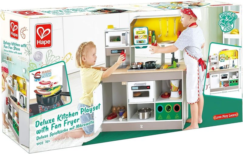 Deluxe Kitchen Playset with Fan Fryer Stove