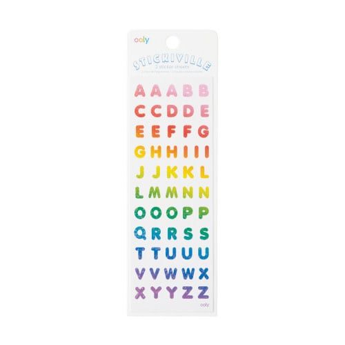 Ooly Stickiville Skinny Rainbow Letters