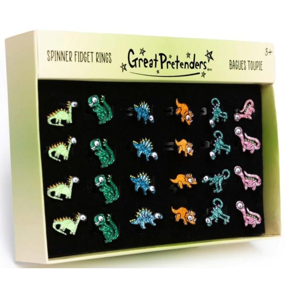 Great Pretender Spinner Fidget Ring Dinosaur