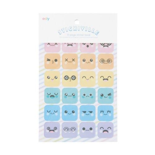 Ooly Stickiville Book Cute Expressions Book (Matte Paper)