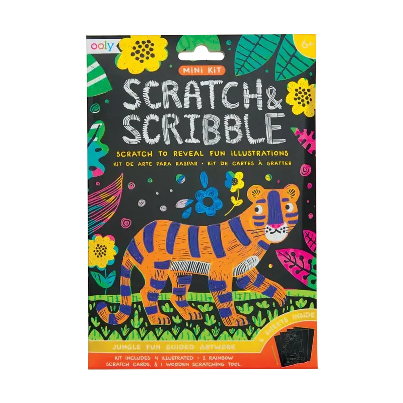Ooly Mini Scratch &amp; Scribble Jungle Fun