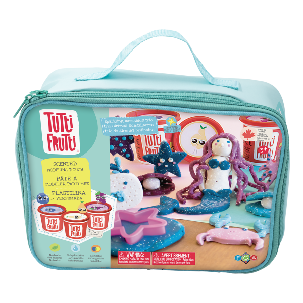 Tutti Frutti Sparkling Mermaid Trio Dough Lunch Bag