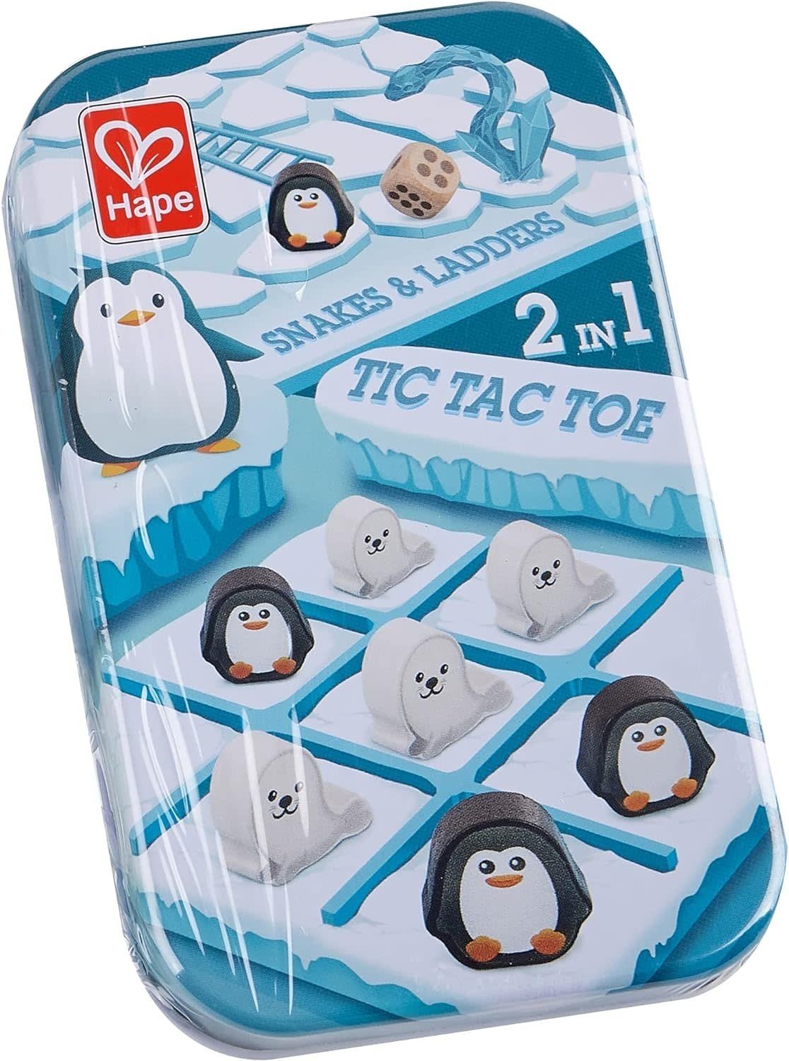 Hape 2 in 1-Tic Tac Toe/ Snakes &amp; Ladders