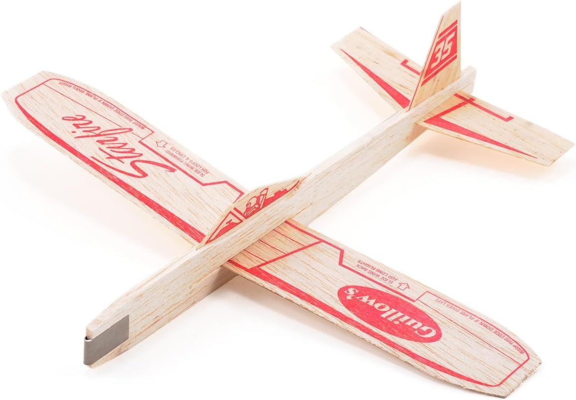 Schylling Jet Fire Balsa Wood Glider
