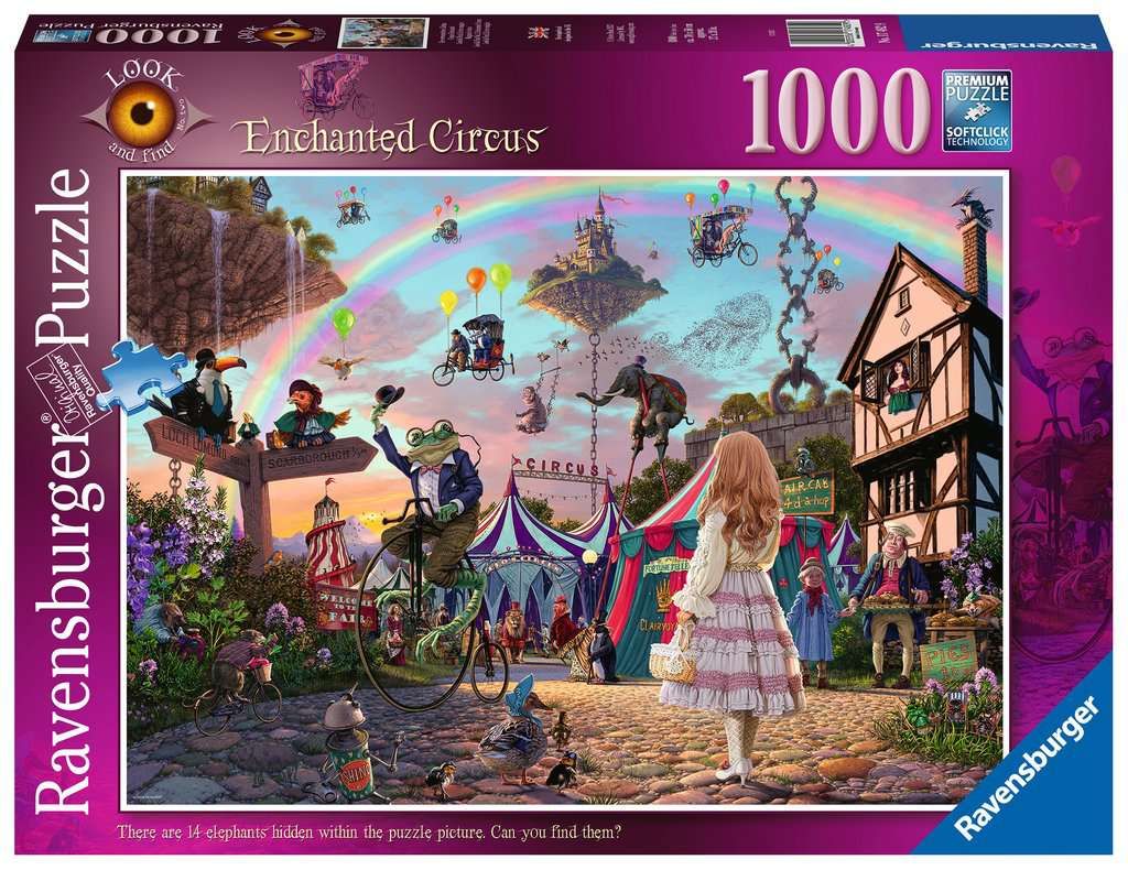 Ravensburger Look and Find: Enchanted Circus 1000 pc Puzzle
