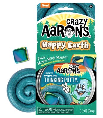 Crazy Aaron&#39;s Thinking Putty  4&quot; Tin Happy Earth