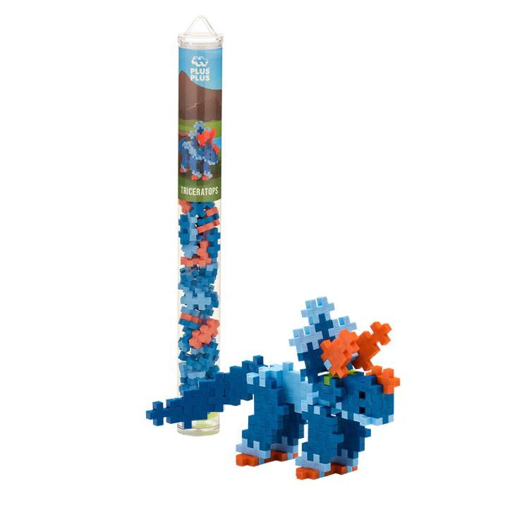 Plus Plus Tube 70pc- Triceratops